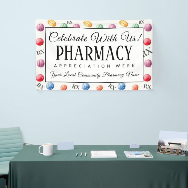 Banderoles Fête de la Semaine de reconnaissance en pharmacie  (Salon professionnel)