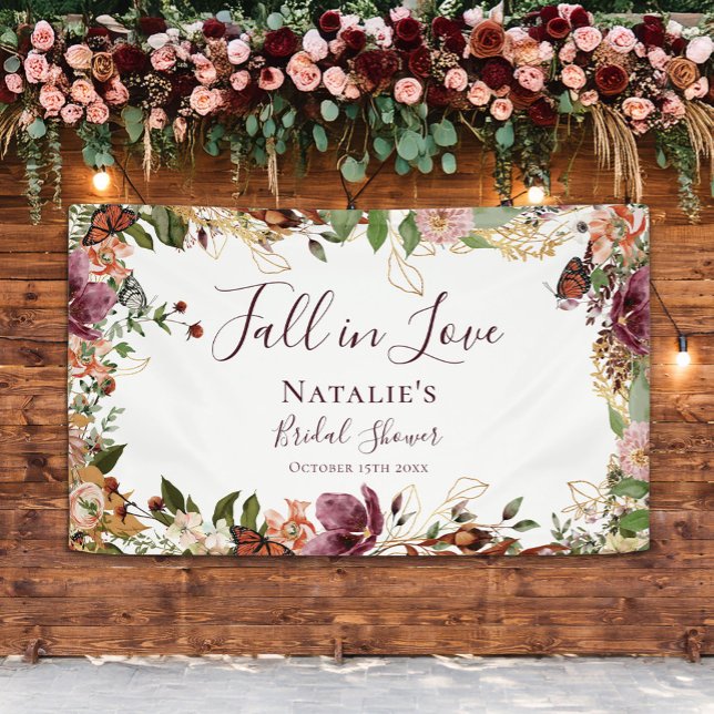 Banderoles Fête de Mariage d'Automne Bienvenue (Créateur téléchargé)