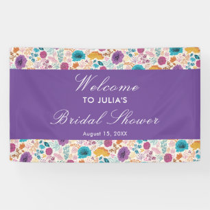 Banderoles Fête de mariage rose florale romantique en fleurs