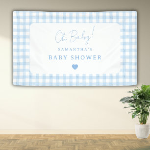 Banderoles Fête de naissance de bébé garçon à l'aquarelle boh