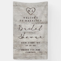 Fête des mariées rustique Bienvenue aux amoureux s