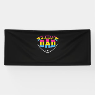 Banderoles Fête des pères   Fier Papa Pansexuel Fille