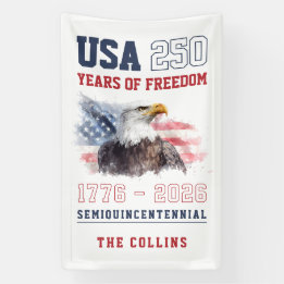 Banderoles Fête du 4 juillet pour le 250e anniversaire des Ét