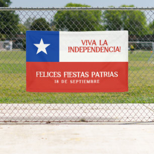 Banderoles Fêtes Patrias Fête de l'indépendance du Chili