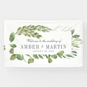 Banderoles Feuillage de verdure Mariage