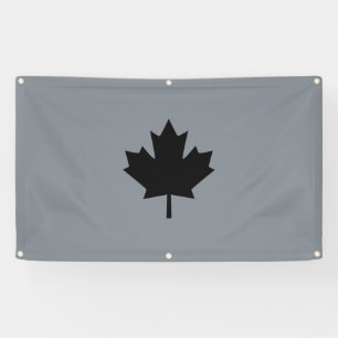 Banderoles Feuille d'érable noire canadienne