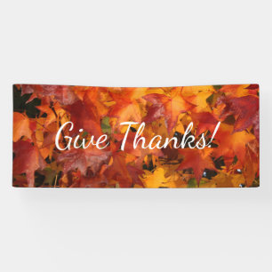 Banderoles feuille orange