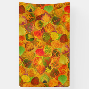 Banderoles Feuilles d'Aspen Collage Solide Medley 1