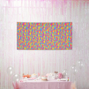 Banderoles Fière Fierté Pansexuelle Groovy Trippy Squiggly Qu