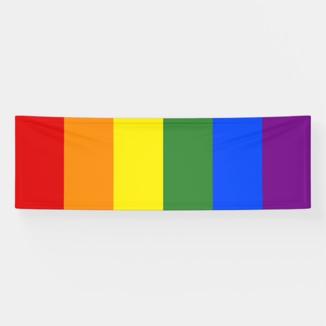 Banderoles Fierté LGBTQ Arc-en-ciel (Horizontal)