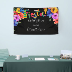 Banderoles Fiesta coloré aquarelle Fête des mariées florale
