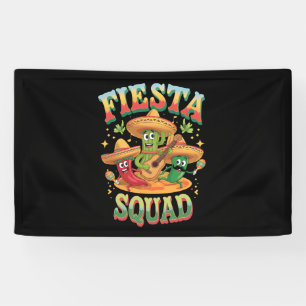 Banderoles Fiesta Squad Funny Cinco De Mayo Parti Mexicain