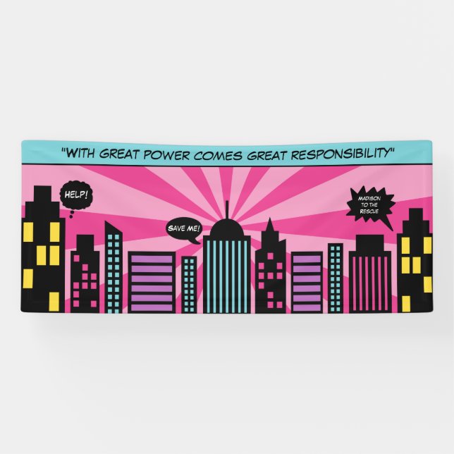 Banderoles Fille superbe (Horizontal)