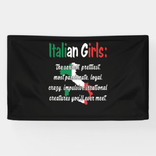 BANDEROLES FILLES ITALIENNES FUNNY