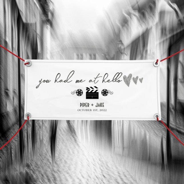 Banderoles Film Noir - Grand bandeau de vinyle de bienvenue (Créateur téléchargé)