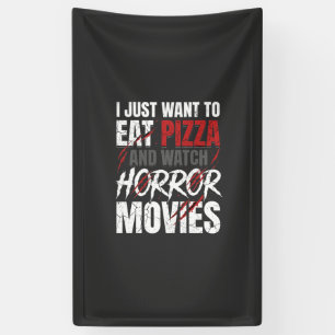 Banderoles Films d'horreur Pizza Halloween Design_1