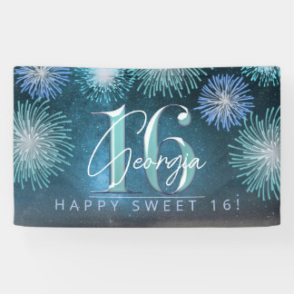 Banderoles Fireworks Sweet 16 ID Turquoise984