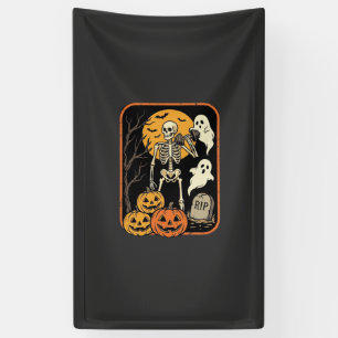 Banderoles Fitness Halloween squelette fantôme citrouille Wor
