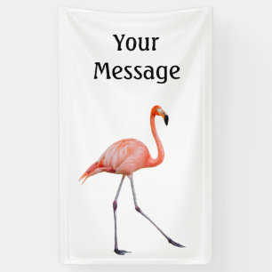 Banderoles Flamant rose rose