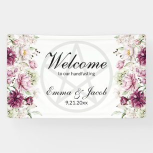 Banderoles Fleur Romantique Pivoine Fleurie Pentacle
