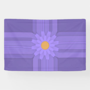Banderoles Fleur violette simple sur Cross Modern