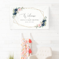 Fleurs de marine, Fleurs roses, Baby shower Bienve