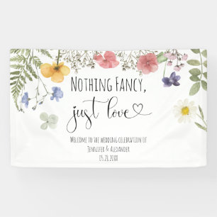 Banderoles Fleurs sauvages aquarelle