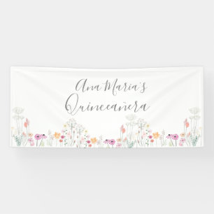 Banderoles Fleurs sauvages personnalisés