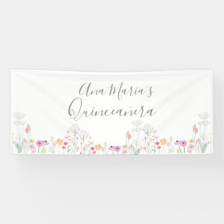 Banderoles Fleurs sauvages personnalisés
