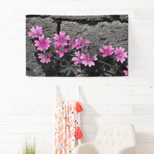 Banderoles Fleurs violettes