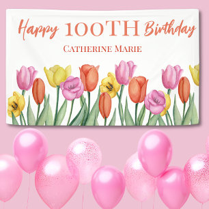 Banderoles Floral 100e anniversaire