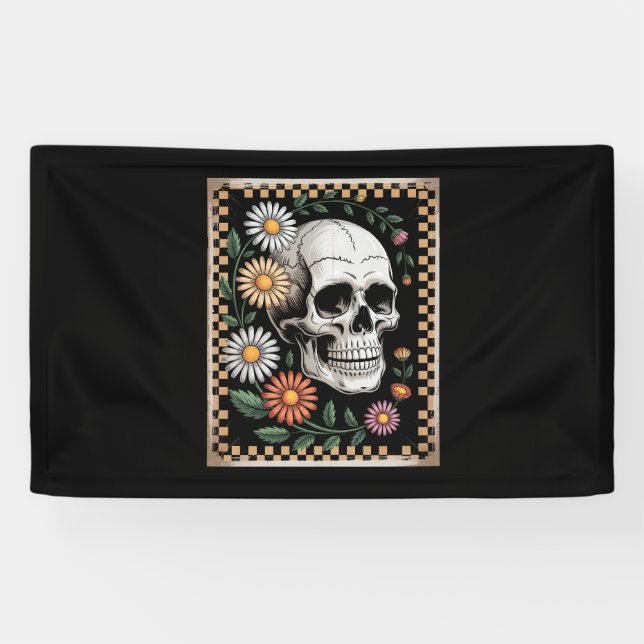 Banderoles Floral Ghost Fall Boho Halloween 2 (Horizontal)