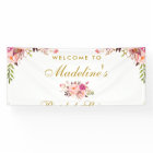 Floral Rose Blush Gold Fête des mariées Bienvenue