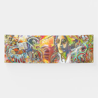 Banderoles flower power, peace, love, music by www.robsky.de