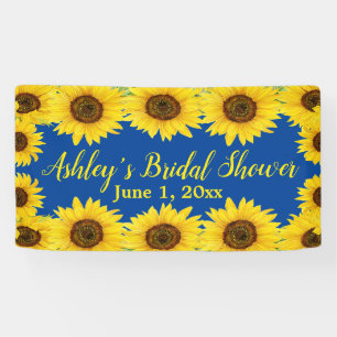 Banderoles Fond de toile de mariage de tournesols Prop floral