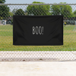 Banderoles Fond minimaliste Halloween noir et effrayant Boo