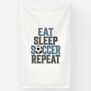 Banderoles Football Manger Dormir Répéter Chemise Vintage Typ