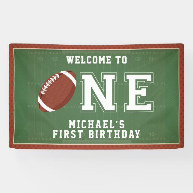 Banderoles Football premier anniversaire (Horizontal)
