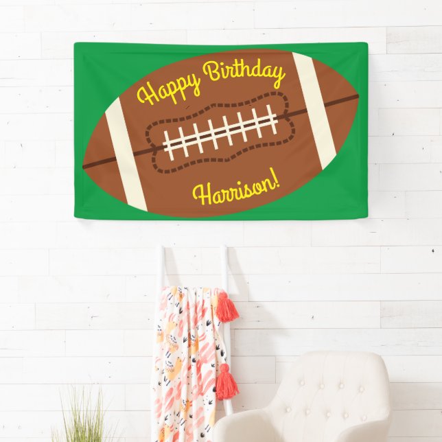 Banderoles Football Sports fête d'anniversaire (En situation)