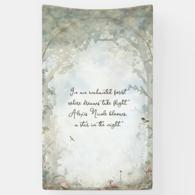 Banderoles Forêt enchantée Ethereal (Vertical)