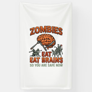 Banderoles Fourchette Couteau à Cerveau Halloween Manger des