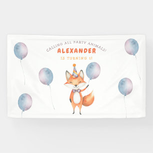 Banderoles Fox Anniversaire de enfant Party