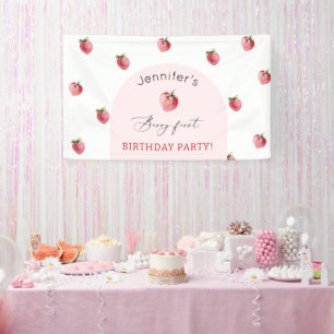 Banderoles Fraise 1er anniversaire