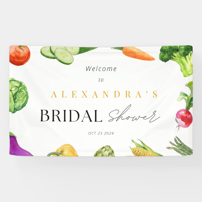 Banderoles Fresh Off the Market Fête des mariées Banner (Horizontal)