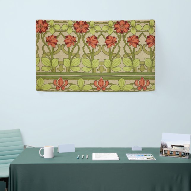 Banderoles Frieze Bordure Art Nouveau Floral (Salon professionnel)