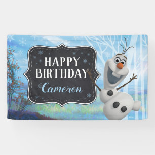 Banderoles Froid 2 - Joyeux anniversaire d'Olaf
