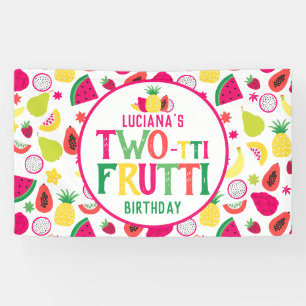 Banderoles Fruits à deux tti fête d'anniversaire 2 Anniversai