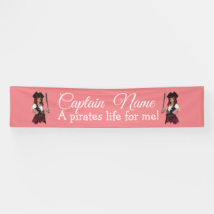 Banderoles Fun Rose Girl Pirate