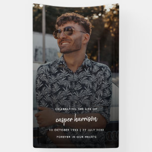 Banderoles Funérailles modernes   Célébration de la vie verti