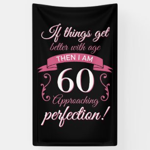 Banderoles Funny 60e anniversaire 'Perfection'